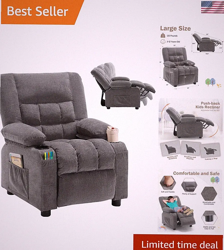 Slat Back Kids' Recliner