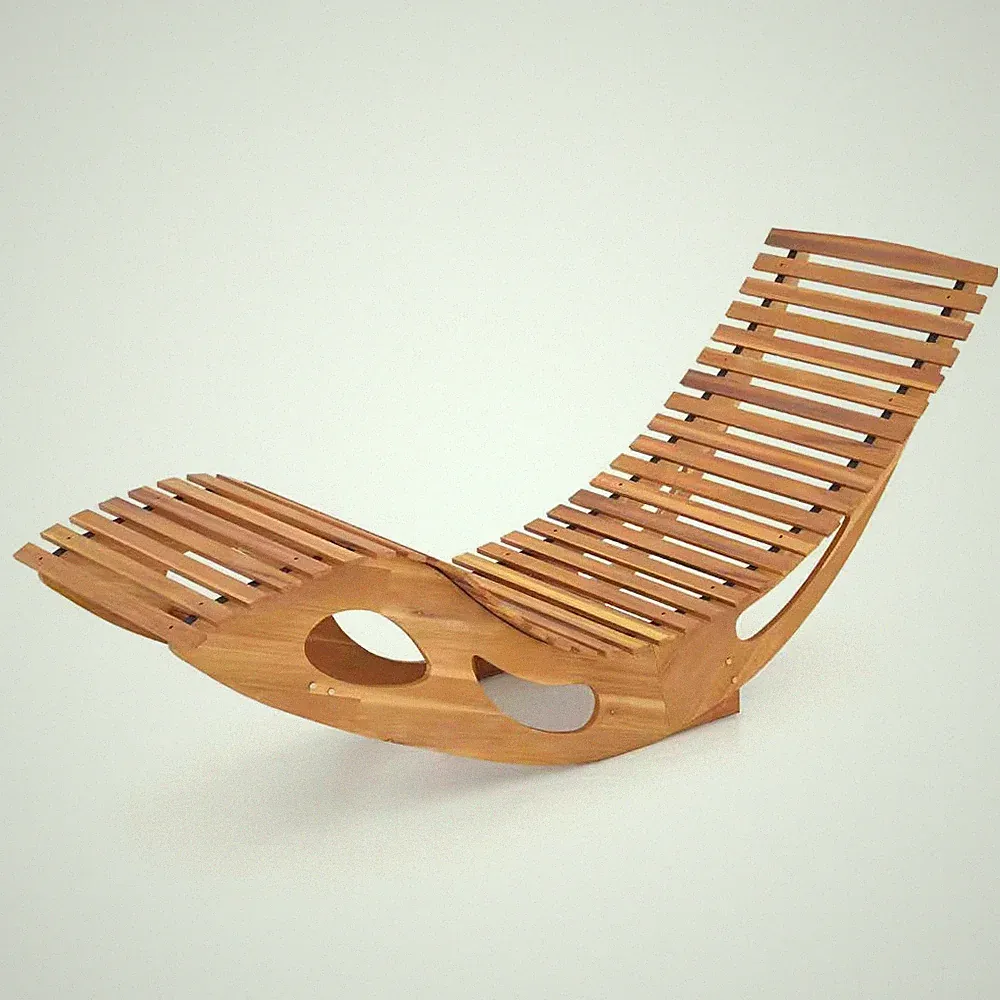 Slat Back Chaise